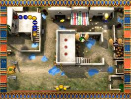 In game image of Luxor Pharaoh's Challenge on the Nintendo Wii.