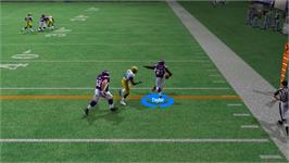 In game image of Madden Nfl 08 on the Nintendo Wii.