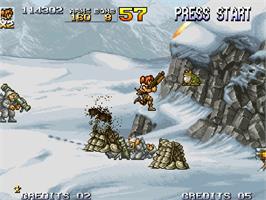 In game image of Metal Slug 4 (NG) on the Nintendo Wii.