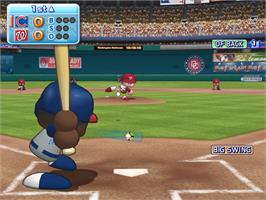 In game image of Mlb Power Pros on the Nintendo Wii.