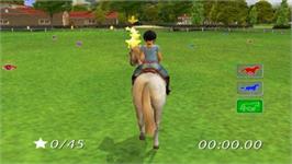 In game image of Mon Cheval Et Moi 2 on the Nintendo Wii.