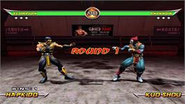 In game image of Mortal Kombat Armageddon on the Nintendo Wii.