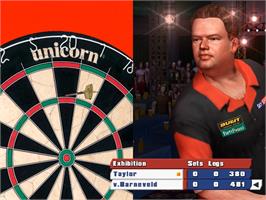 In game image of Pdc World Championship Darts 2009 on the Nintendo Wii.