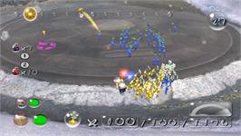 In game image of Pikmin 2 on the Nintendo Wii.