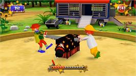 In game image of Playmobil Circus - Tous En Piste on the Nintendo Wii.