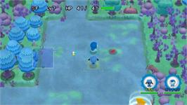 In game image of Pokemon Fushigi no Dungeon : Ikuzo! Arashi no Boukendan on the Nintendo Wii.