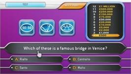 In game image of Qui Veut Gagner Des Millions - 2ème Edition on the Nintendo Wii.