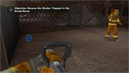 In game image of Real Heroes - Firefighter on the Nintendo Wii.