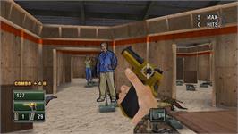 In game image of Reload on the Nintendo Wii.