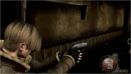 In game image of Resident Evil 4 on the Nintendo Wii.