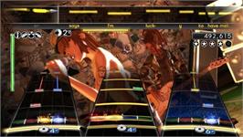 In game image of Rock Band 2 on the Nintendo Wii.