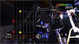 In game image of Rock Revolution on the Nintendo Wii.