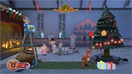 In game image of Rudolph the Red-Nosed Reindeer on the Nintendo Wii.