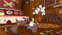 In game image of Simpson - Le Jeu, Les on the Nintendo Wii.