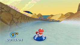 In game image of Sled Shred on the Nintendo Wii.