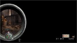 In game image of Sniper Elite on the Nintendo Wii.