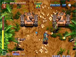 In game image of Snk Arcade Classics Volume 1 on the Nintendo Wii.