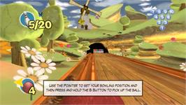 In game image of Squeeballs Party on the Nintendo Wii.