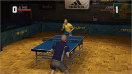 In game image of Table Tennis on the Nintendo Wii.