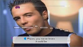 In game image of We Sing Encore on the Nintendo Wii.