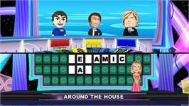 In game image of Wheel Of Fortune on the Nintendo Wii.
