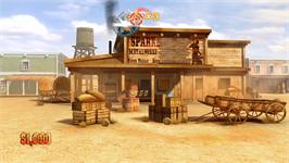 In game image of Wild West Guns on the Nintendo Wii.