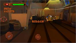 In game image of Wild West Shootout on the Nintendo Wii.