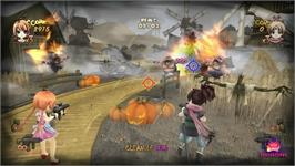 In game image of Zombie Panic In Wonderland on the Nintendo Wii.