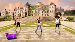 In game image of Zumba Kids on the Nintendo Wii.