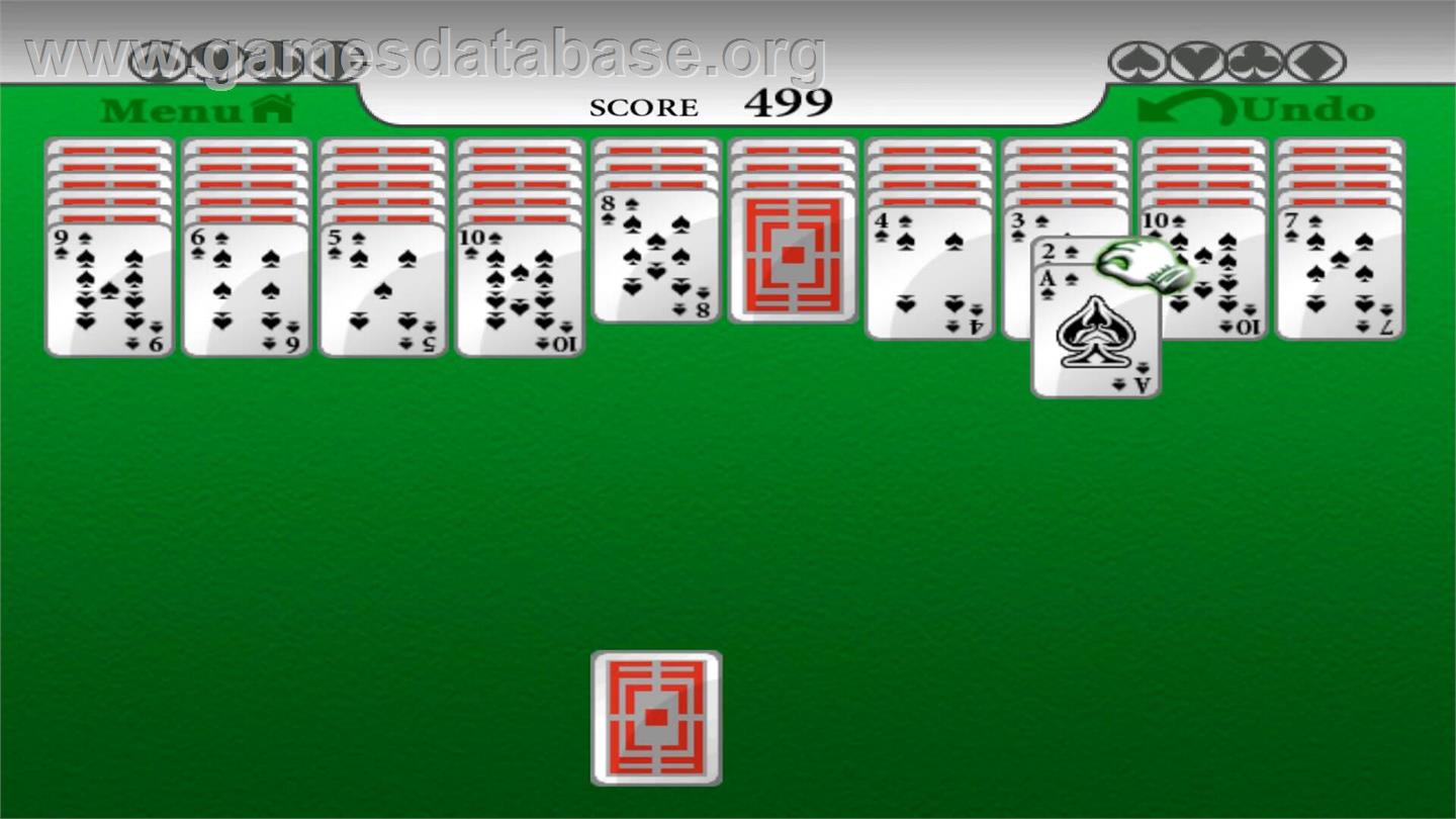 5 In 1 Solitaire - Nintendo Wii - Artwork - In Game