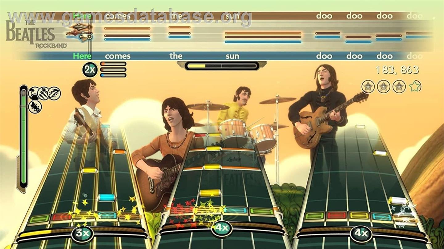 Beatles Rock Band, The - Nintendo Wii - Artwork - In Game