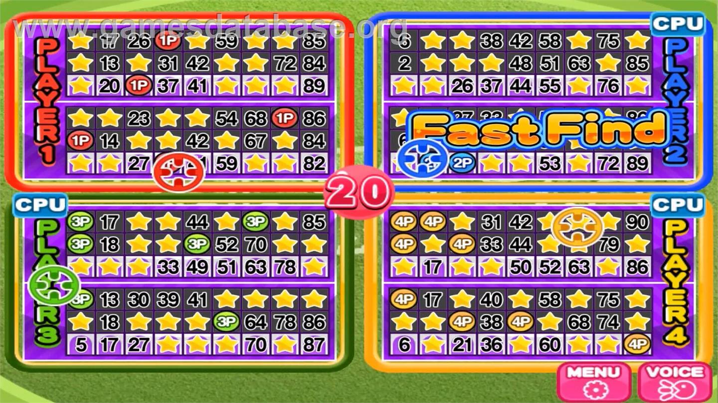 Bingo Party Deluxe - Nintendo Wii - Artwork - In Game