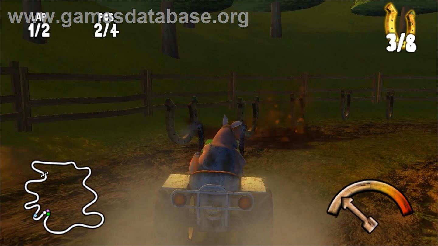 Calvin Tucker's Redneck - Farm Animal Racing Tournament - Nintendo Wii - Artwork - In Game
