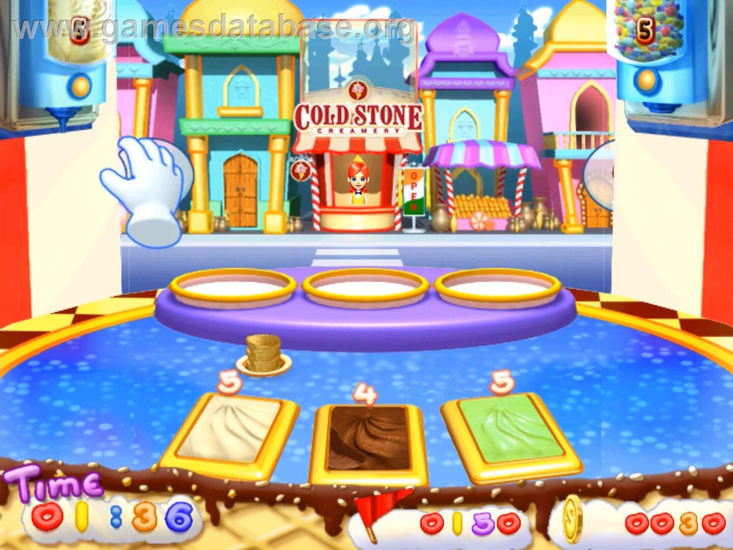 Cold Stone Creamery - Scoop It Up - Nintendo Wii - Artwork - In Game
