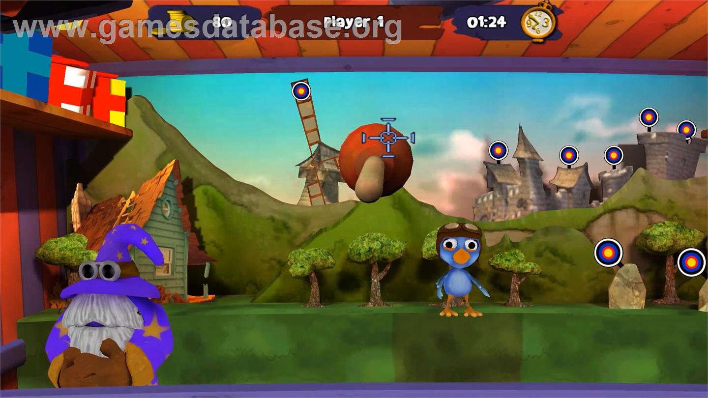 Crazy Chicken - Carnival - Nintendo Wii - Artwork - In Game