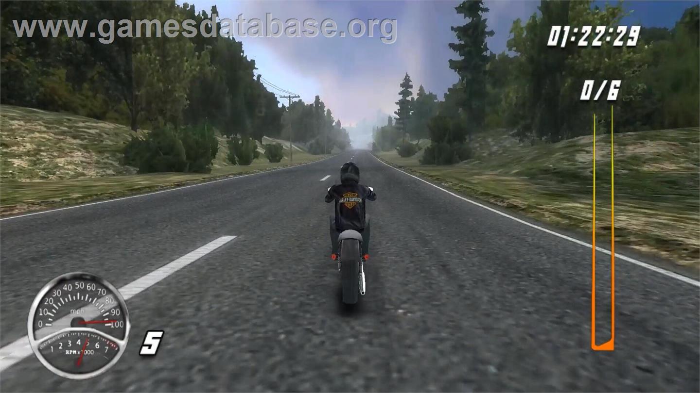 Harley Davidson Road Trip - Nintendo Wii - Artwork - In Game