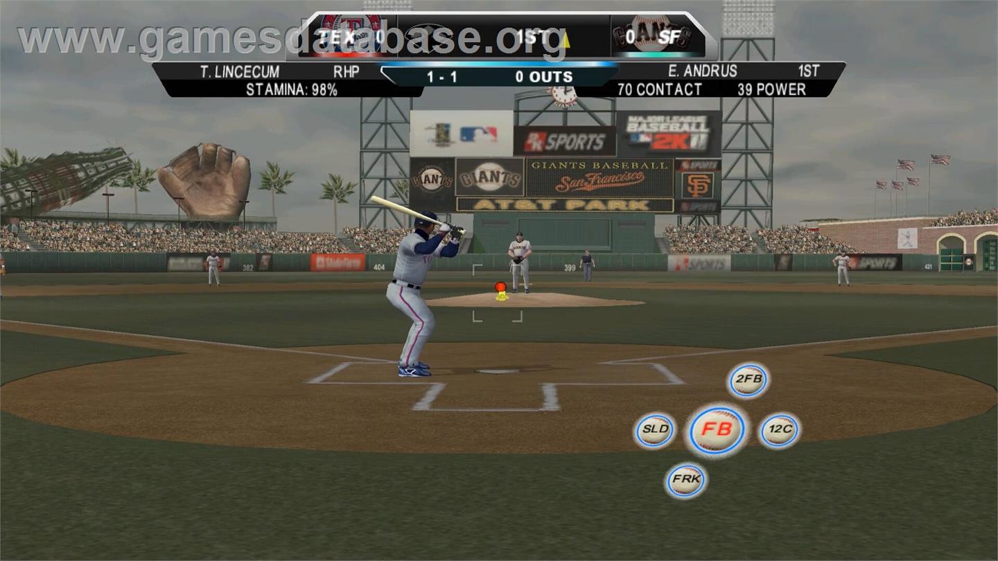 Major League Baseball 2K11 - Nintendo Wii - Artwork - In Game