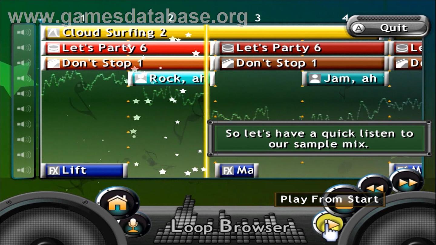 Mix Superstar - Nintendo Wii - Artwork - In Game