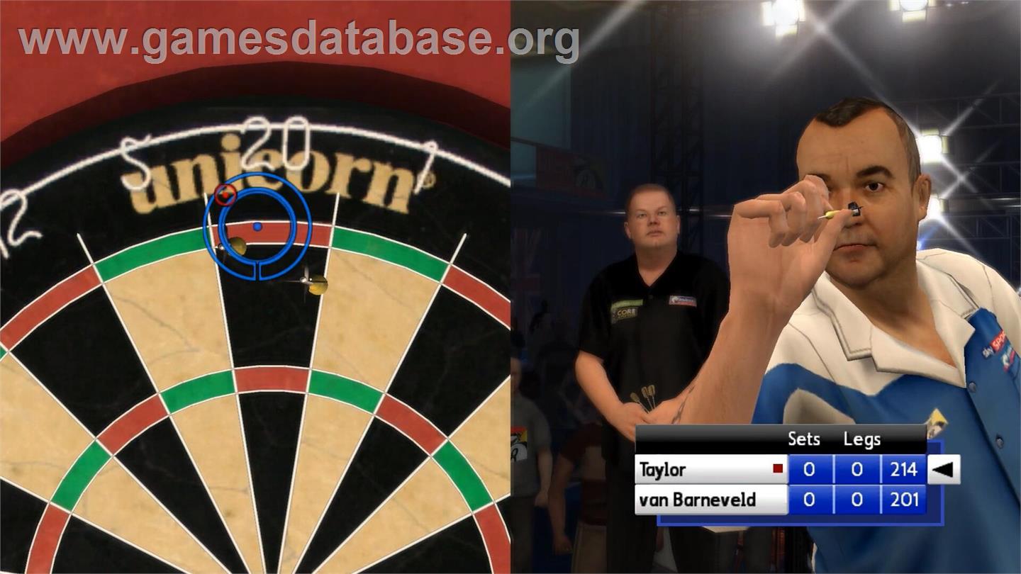 Pdc World Championship Darts - Pro Tour - Nintendo Wii - Artwork - In Game