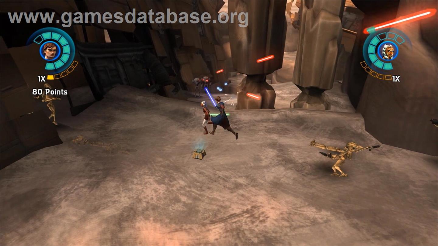 Star Wars The Clone Wars - Les Héros De La République - Nintendo Wii - Artwork - In Game