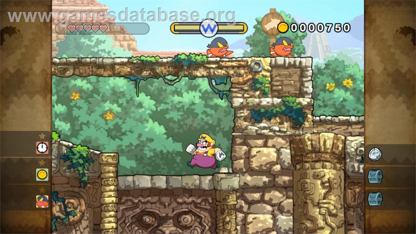 Wario Land  - Shake It - Nintendo Wii - Artwork - In Game