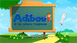 Title screen of Adibou Et Les Saisons Magiques on the Nintendo Wii.