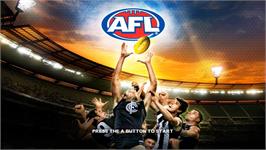 Title screen of Afl on the Nintendo Wii.
