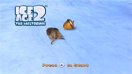 Title screen of Age De Glace 2, L' on the Nintendo Wii.