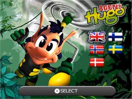 Title screen of Agent Hugo - Lemoon Twist on the Nintendo Wii.