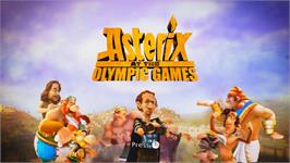 Title screen of Astérix Aux Jeux Olympiques on the Nintendo Wii.