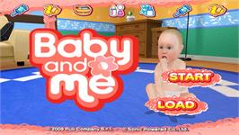 Title screen of Baby And Me on the Nintendo Wii.