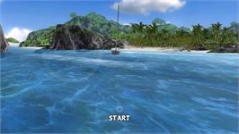 Title screen of Beach Fun Summer Challenge on the Nintendo Wii.