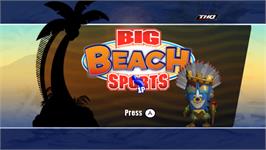 Title screen of Big Beach Sports on the Nintendo Wii.