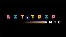 Title screen of Bit.trip Fate on the Nintendo Wii.